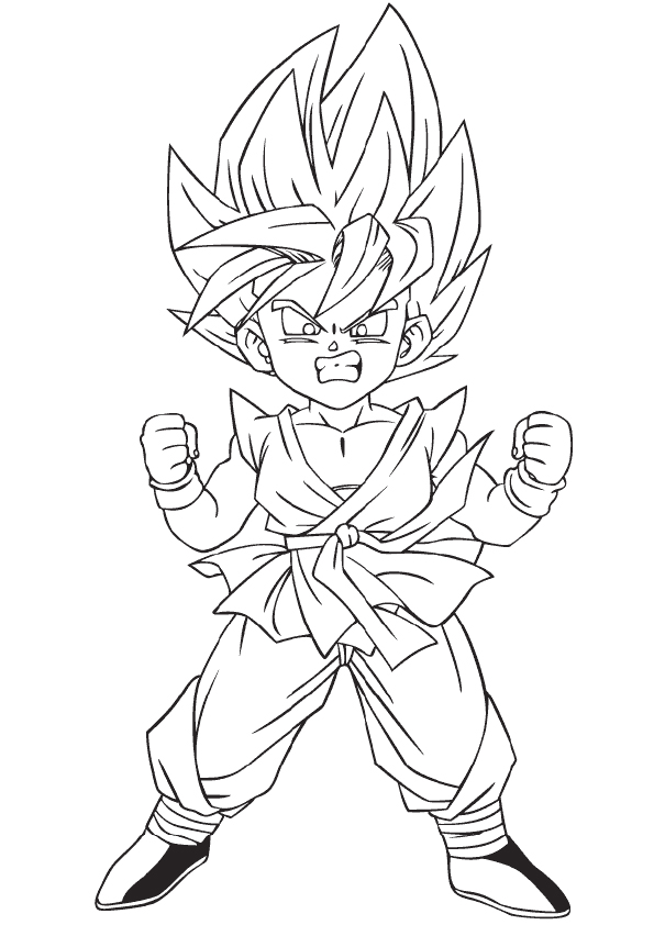 Tranh Tô Màu Goku
