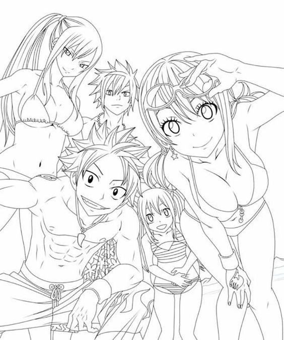 Tranh Tô Màu Fairy Tail