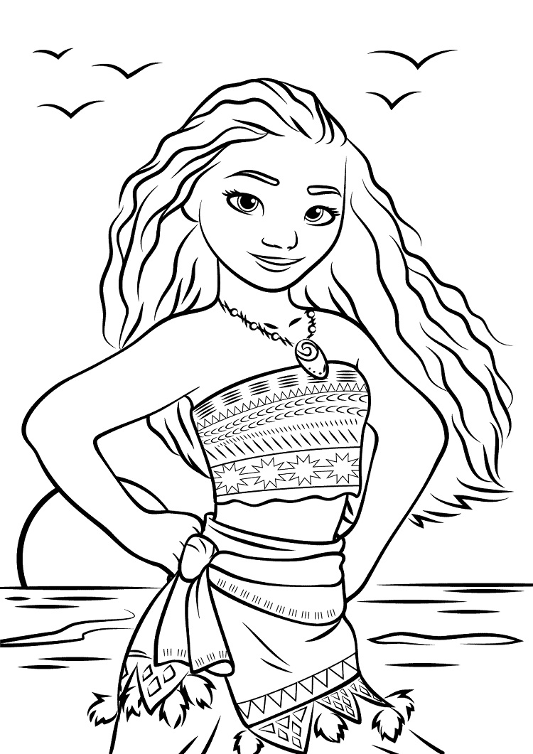 Tranh Tô Màu Moana