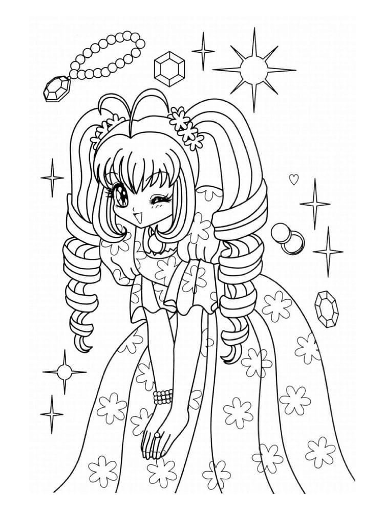 Tranh Tô Màu Anime Cute