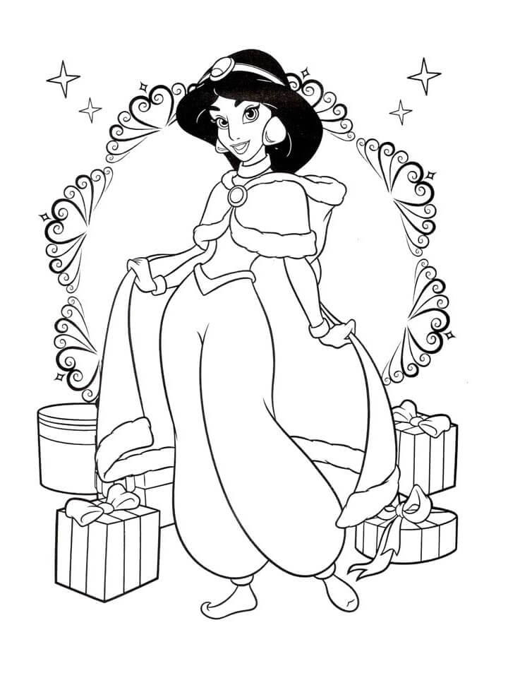 Tranh Tô Màu Công Chúa Jasmine