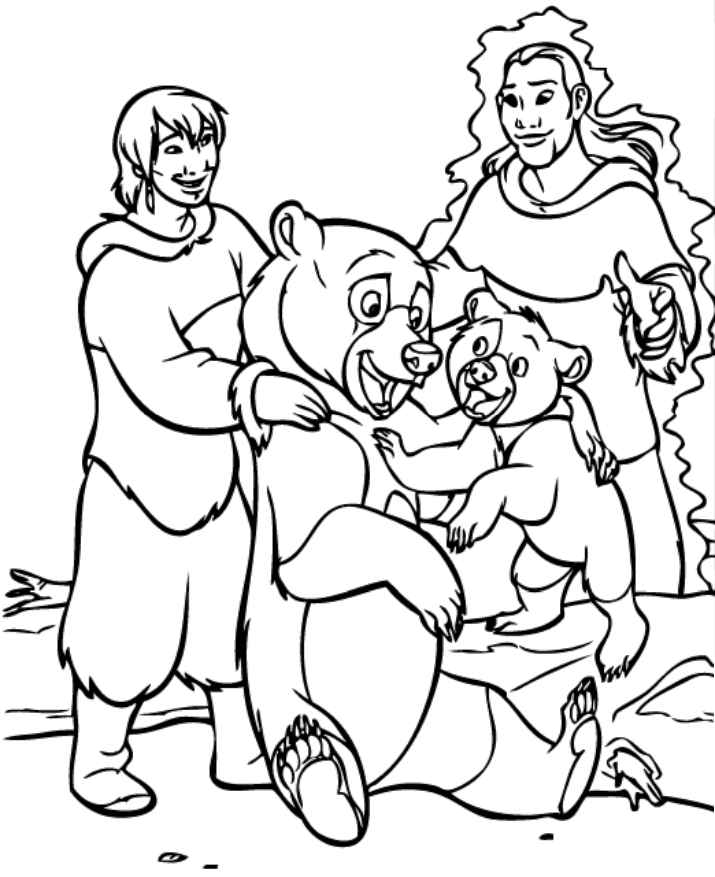 Tranh Tô Màu Anh Em Nhà Gấu