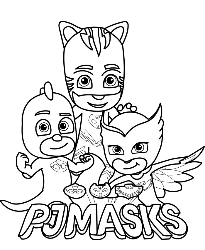 Tranh Tô Màu Anh Hùng Pyjama