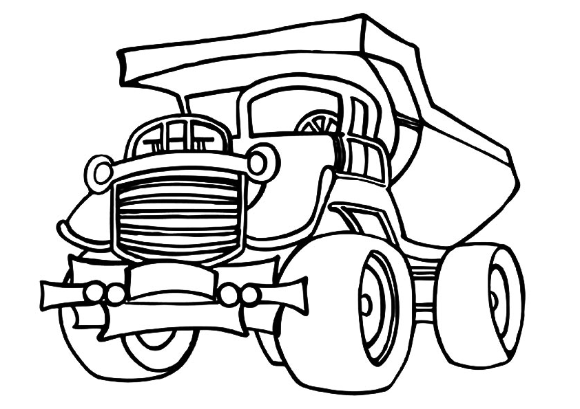Tranh Tô Màu Xe Tải