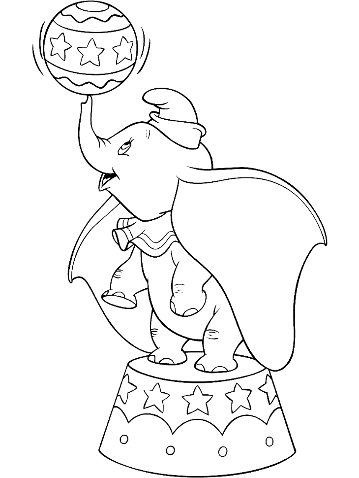 dumbo dang vui choi voi qua bong