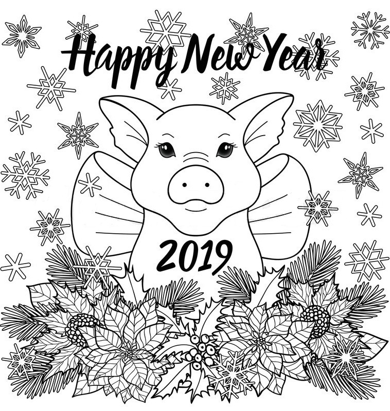 Tranh Tô Màu Năm Mới