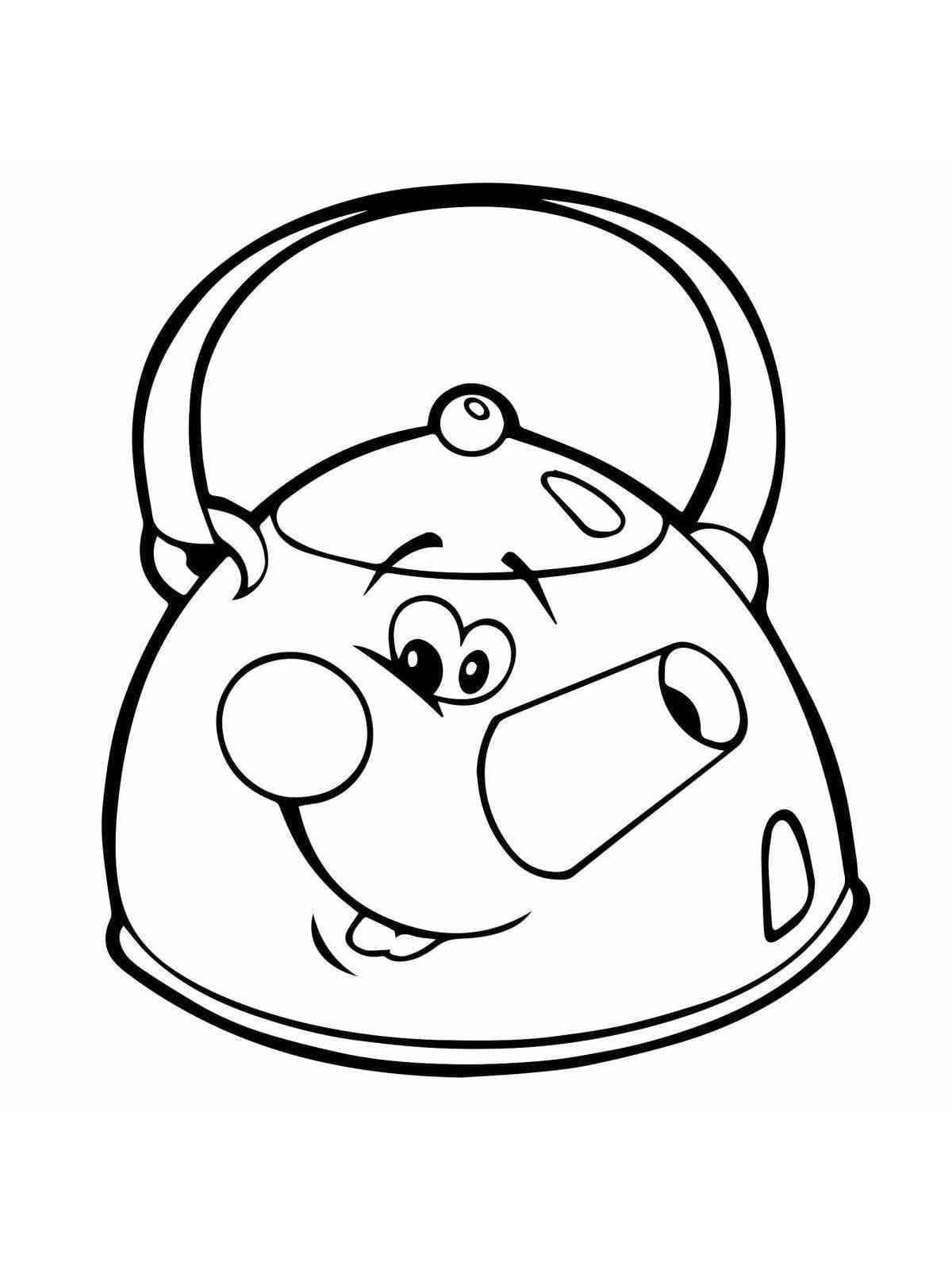 tranh to mau am dun nuoc ngo nghinh