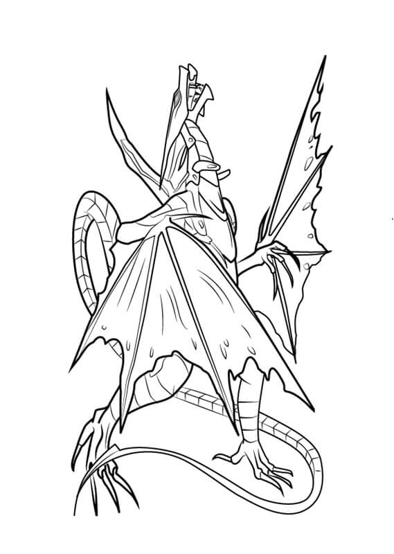 tranh to mau bakugan naga