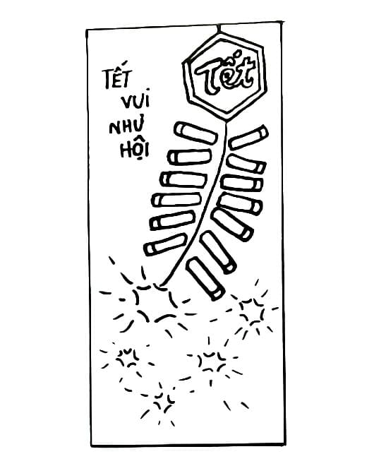 tranh to mau bao li xi ngay tet