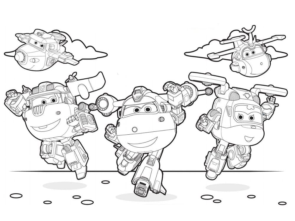 tranh to mau cac nhan vat doi bay sieu dang