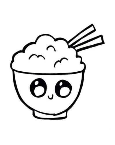 tranh to mau cai bat an com dang yeu