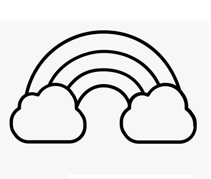 tranh to mau cau vong don gian