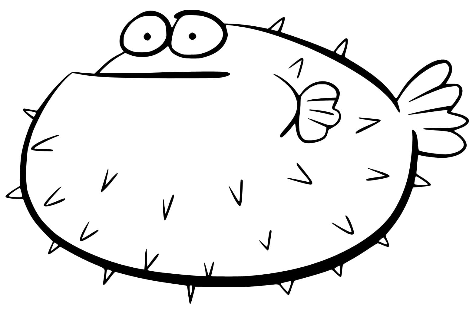 tranh to mau con ca noc vui nhon