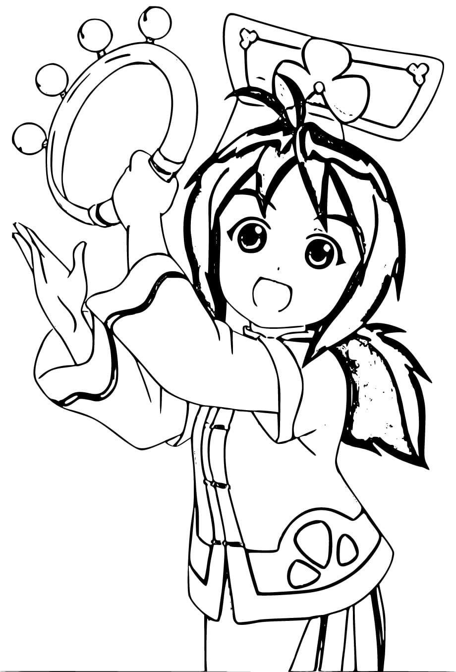 tranh to mau cong chua ori dang yeu