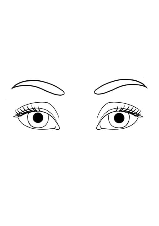 tranh to mau doi mat phu nu