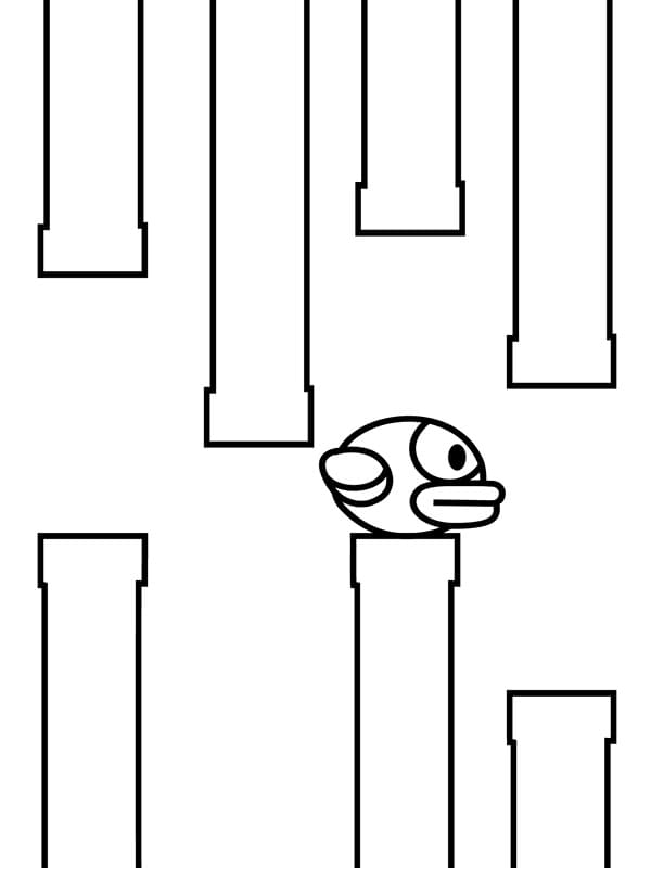 tranh to mau flappy bird cute 2