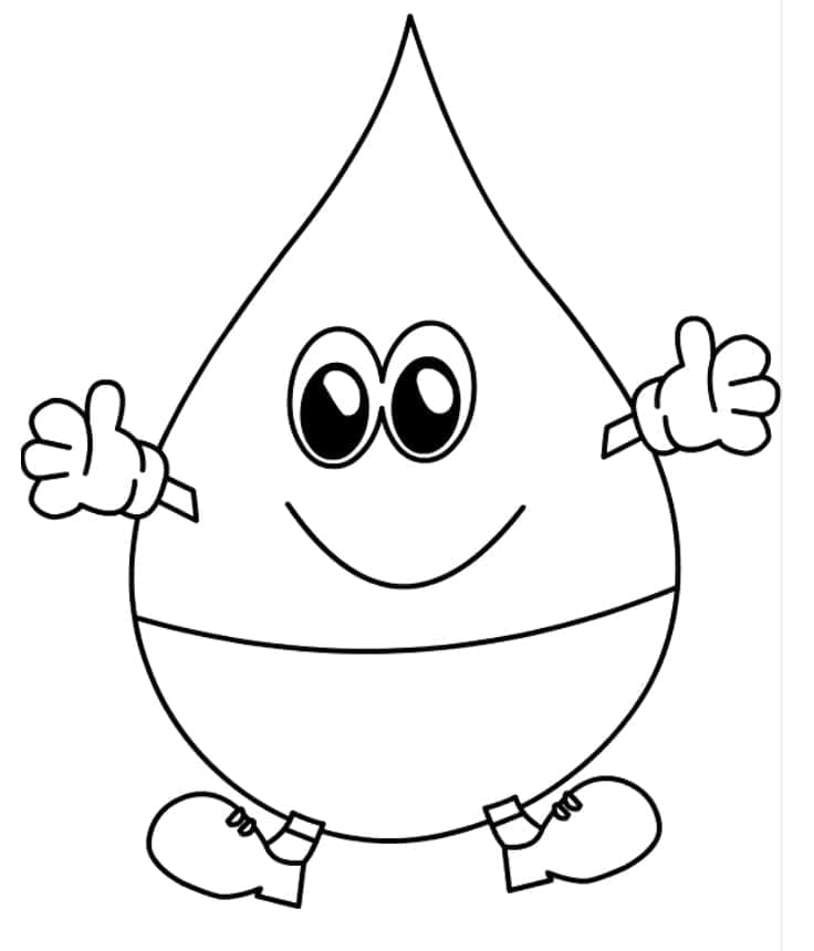 tranh to mau giot nuoc de thuong