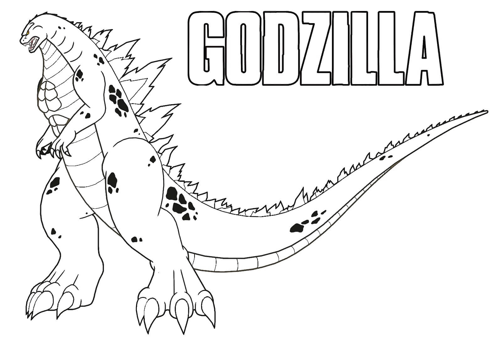 tranh to mau godzilla