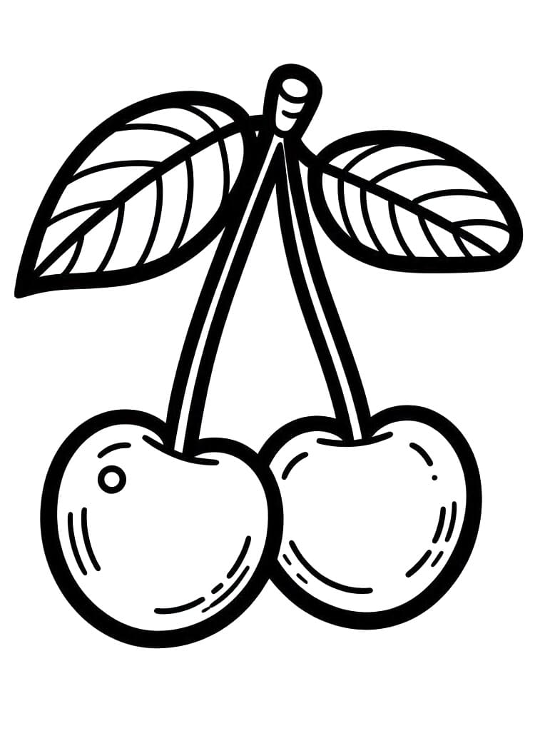 tranh to mau hai qua cherry 4