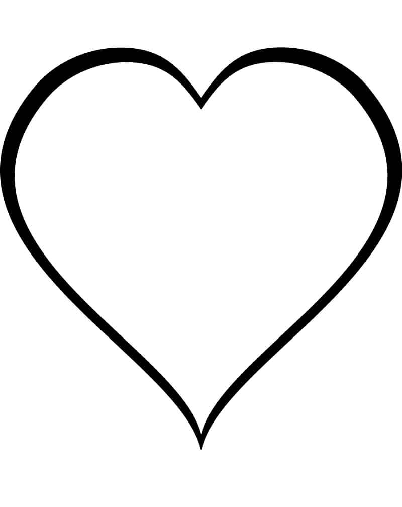 tranh to mau hinh ve trai tim don gian 1