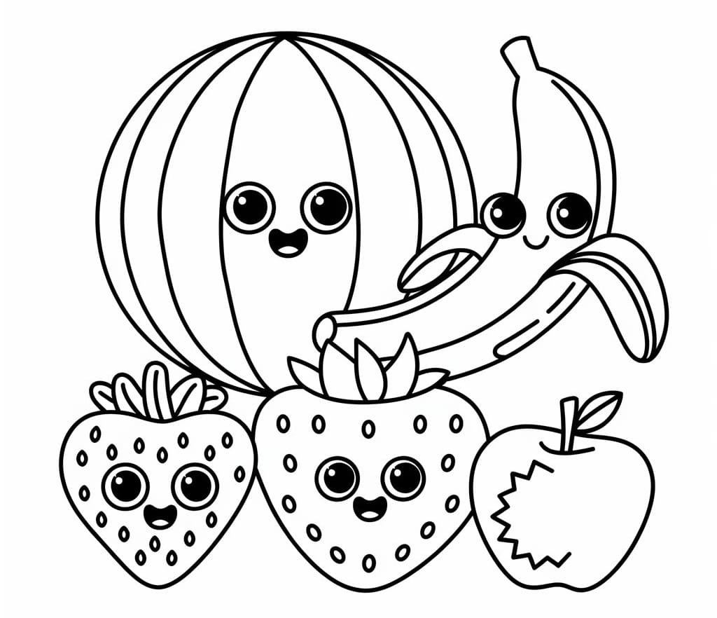 tranh to mau hoa qua don gian dang yeu 1