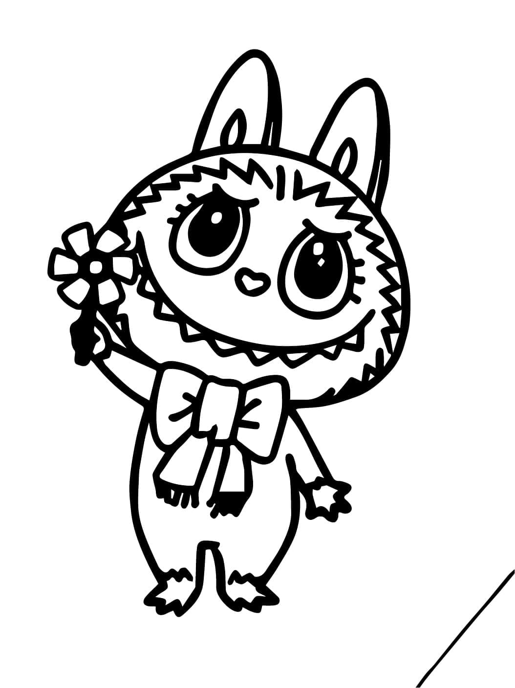 tranh to mau labubu than thien