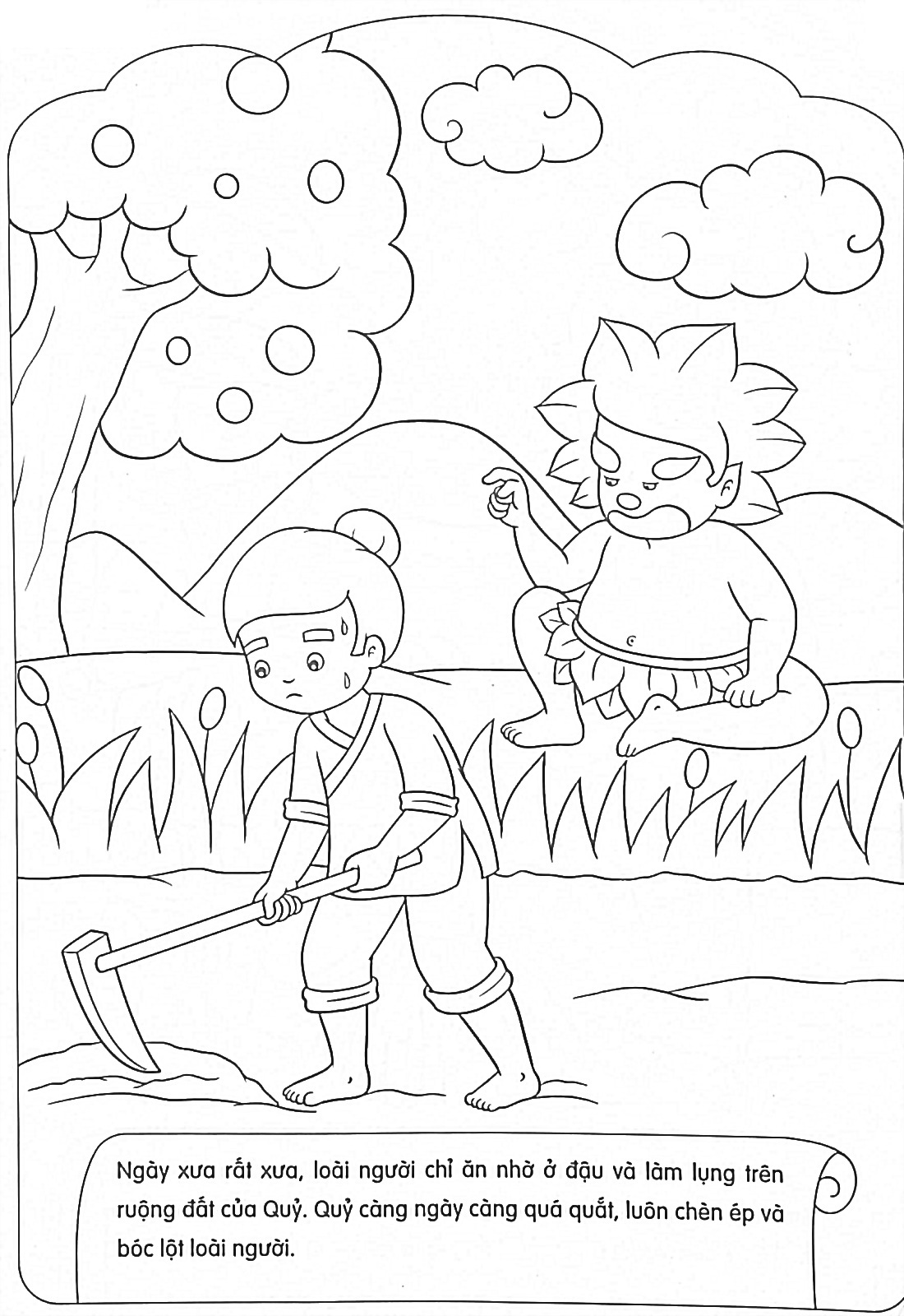 tranh to mau loai quy boc lot con nguoi