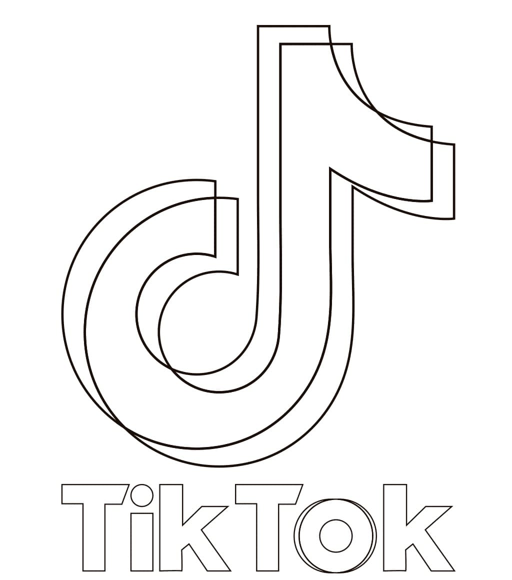 tranh to mau logo tiktok