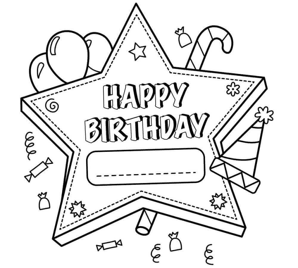 tranh to mau ngoi sao happy birthday