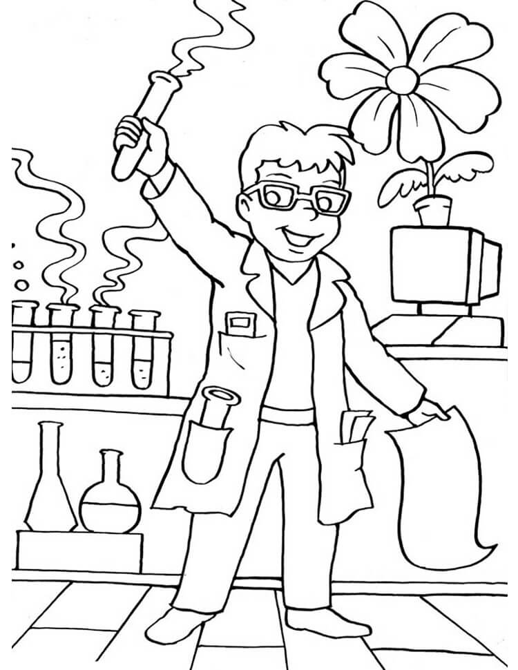 tranh to mau nha khoa hoc tre