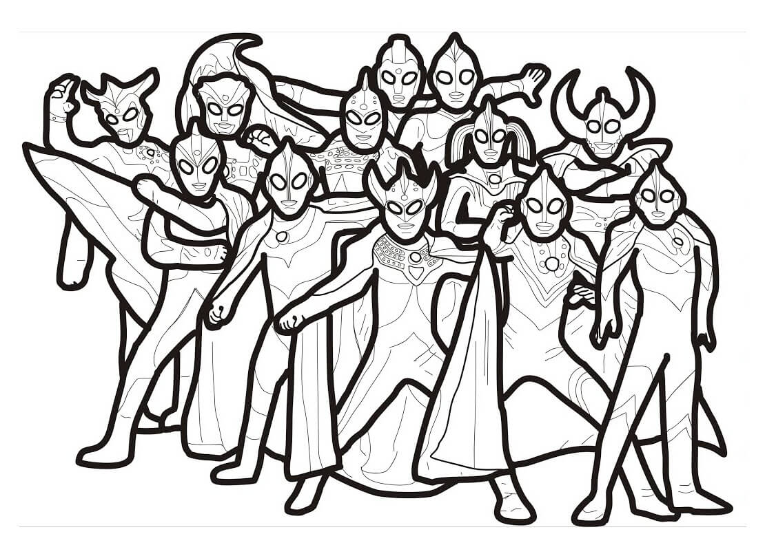 tranh to mau nhung ultraman