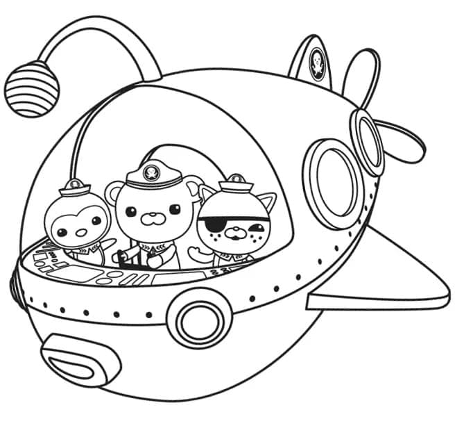 tranh to mau octonauts dang yeu