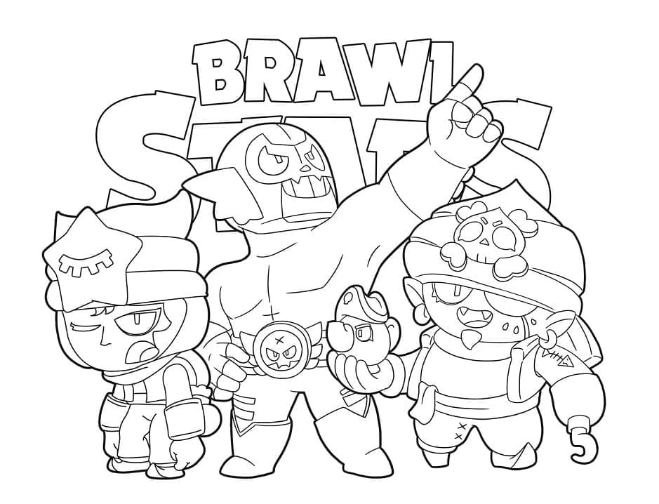 tranh to mau tro choi brawl stars