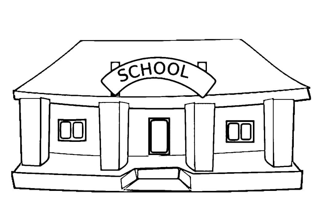 tranh to mau truong hoc nho