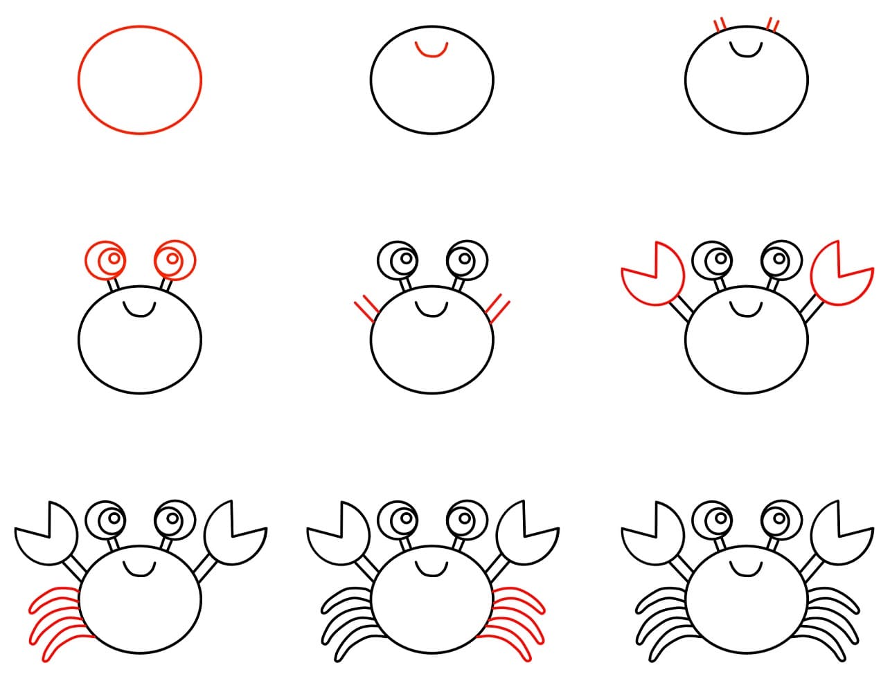 tranh to mau ve con cua don gian