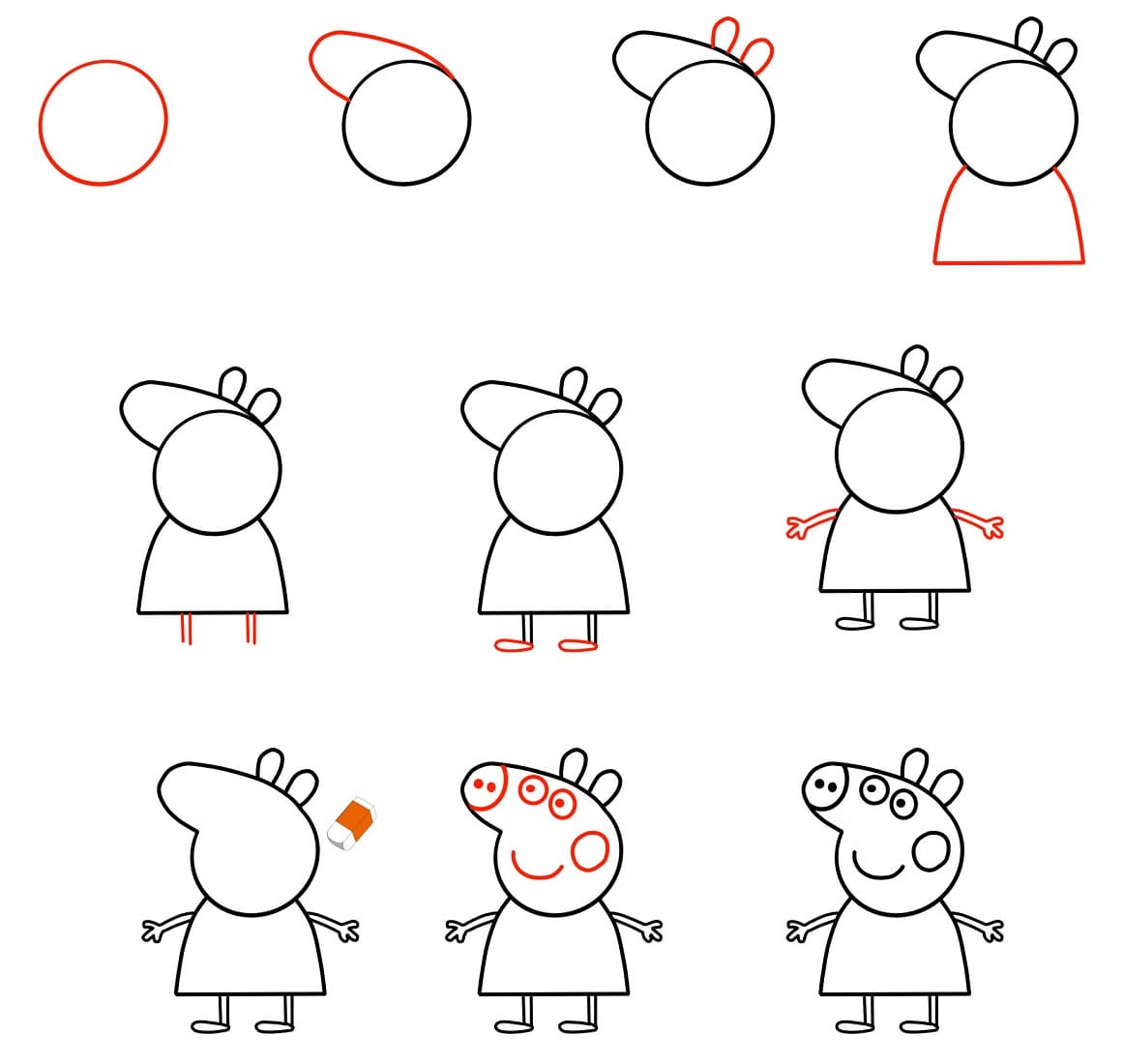 Tranh Vẽ Heo Peppa