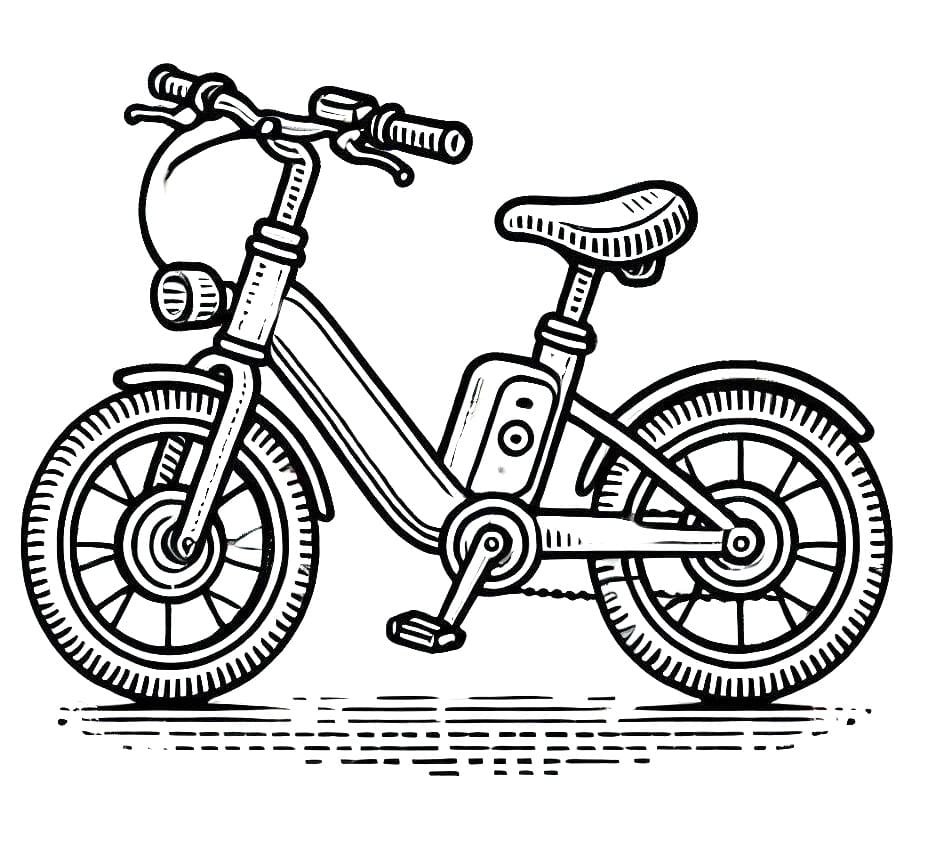 tranh to mau xe dap dien rat dep 2