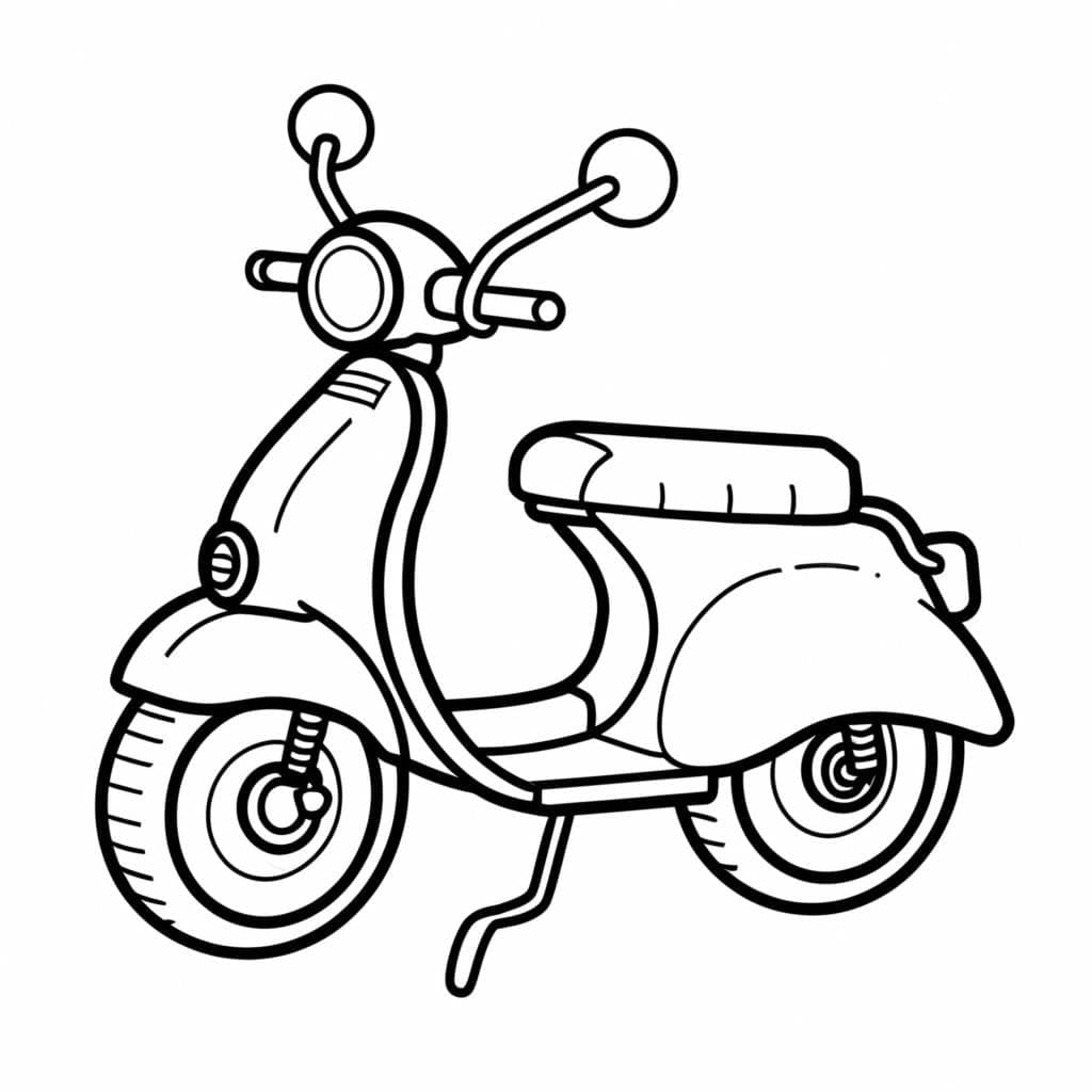 tranh to mau xe tay ga ngau