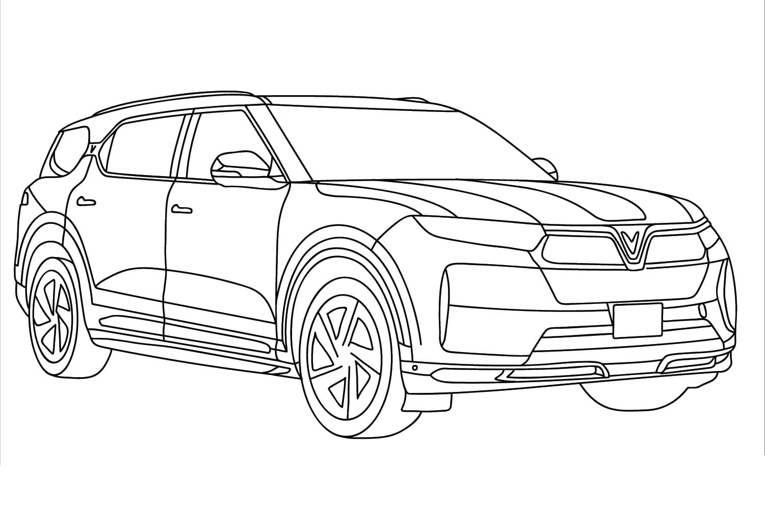 tranh to mau xe vinfast vf9