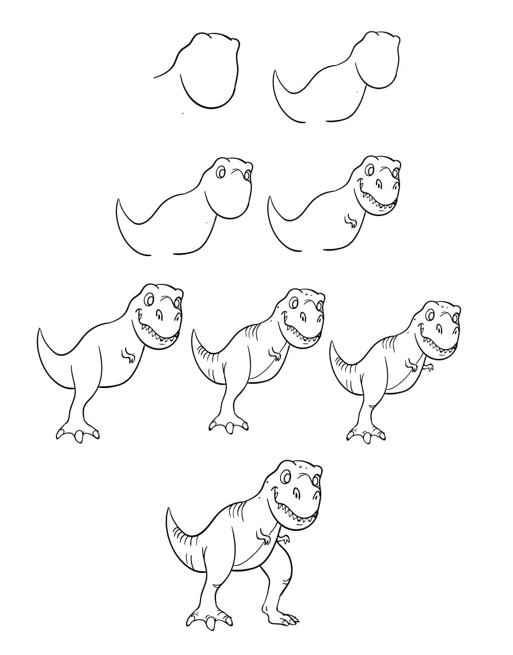 ve khung long t rex dang yeu